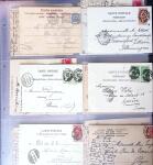 1873-1920 Over 230 cards and postal stationery showing