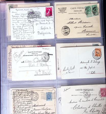 1873-1920 Over 230 cards and postal stationery showing