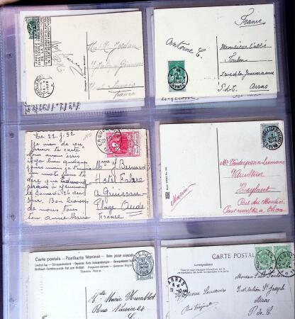 1873-1920 Over 230 cards and postal stationery showing