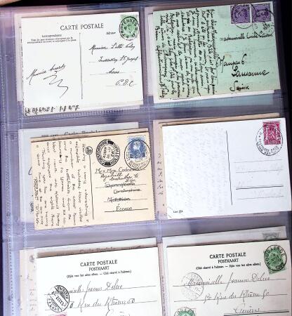1873-1920 Over 230 cards and postal stationery showing