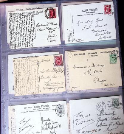 1873-1920 Over 230 cards and postal stationery showing