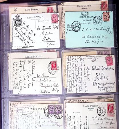 1873-1920 Over 230 cards and postal stationery showing