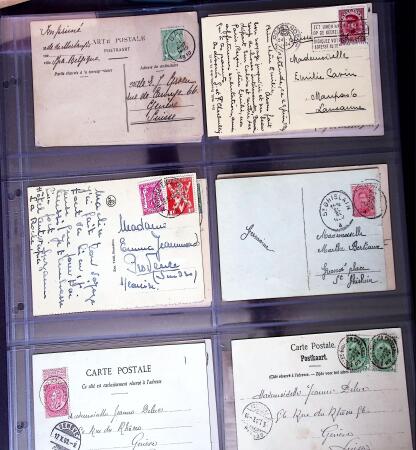 1873-1920 Over 230 cards and postal stationery showing