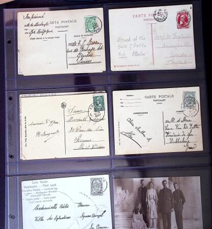 1873-1920 Over 230 cards and postal stationery showing
