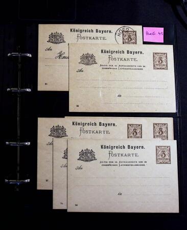 1873-1970, Extensive collection of postal stationery