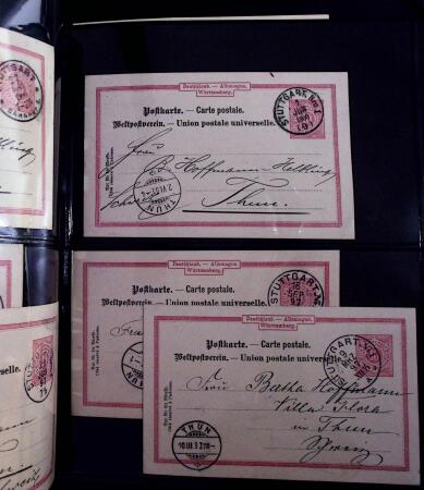1863-1915, Extensive collection of postal stationery