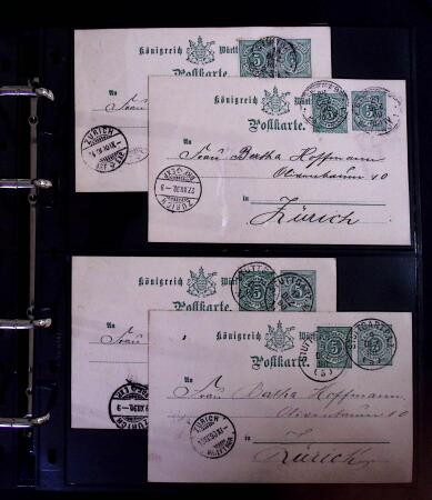 1863-1915, Extensive collection of postal stationery