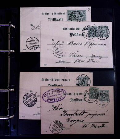 1863-1915, Extensive collection of postal stationery