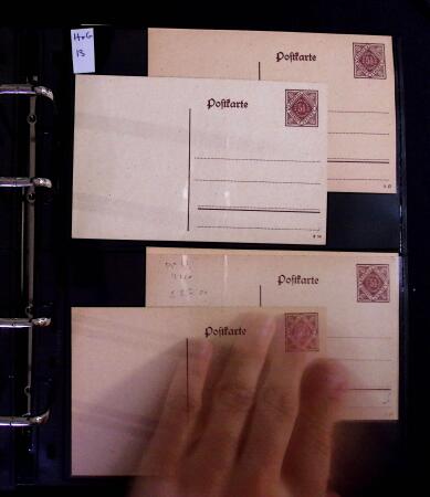 1863-1915, Extensive collection of postal stationery