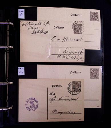 1863-1915, Extensive collection of postal stationery