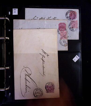 1863-1915, Extensive collection of postal stationery