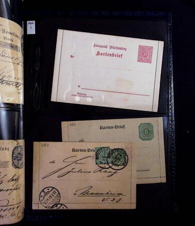 1863-1915, Extensive collection of postal stationery