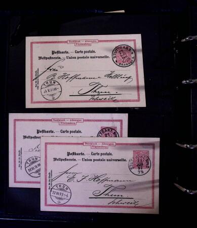 1863-1915, Extensive collection of postal stationery