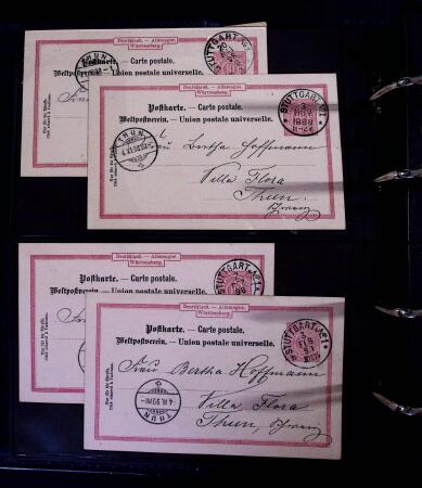 1863-1915, Extensive collection of postal stationery