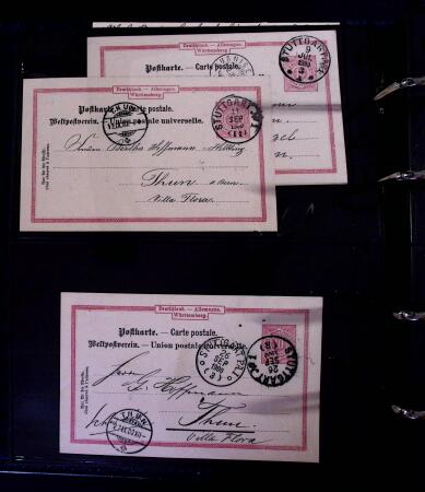 1863-1915, Extensive collection of postal stationery