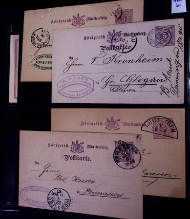 1863-1915, Extensive collection of postal stationery