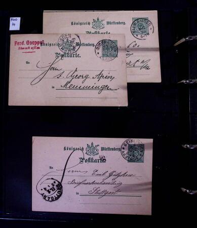1863-1915, Extensive collection of postal stationery