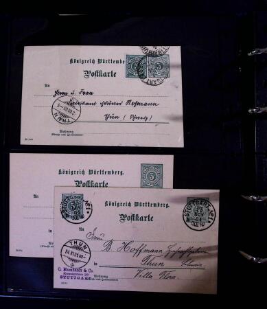 1863-1915, Extensive collection of postal stationery