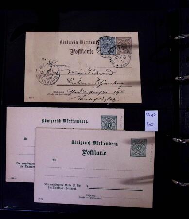 1863-1915, Extensive collection of postal stationery