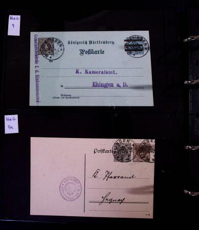 1863-1915, Extensive collection of postal stationery