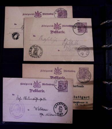 1863-1915, Extensive collection of postal stationery