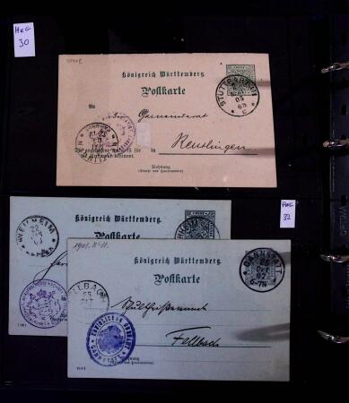 1863-1915, Extensive collection of postal stationery