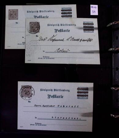 1863-1915, Extensive collection of postal stationery