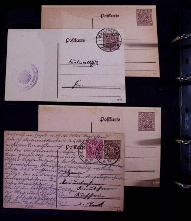 1863-1915, Extensive collection of postal stationery