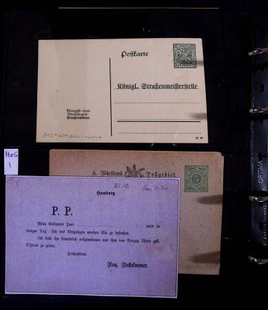 1863-1915, Extensive collection of postal stationery