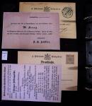 1863-1915, Extensive collection of postal stationery