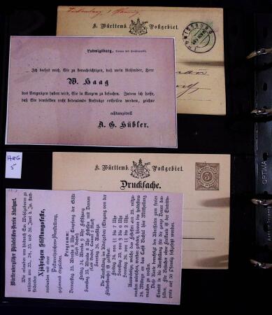 1863-1915, Extensive collection of postal stationery