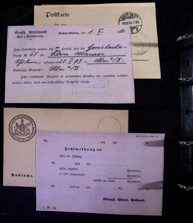 1863-1915, Extensive collection of postal stationery