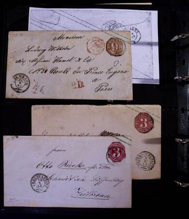 1863-1915, Extensive collection of postal stationery
