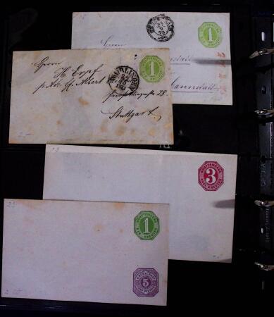 1863-1915, Extensive collection of postal stationery