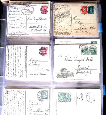 1900-45, Two large volumes with 100s of postcards ordered