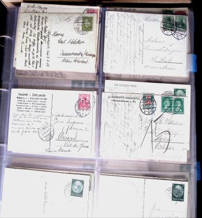 1900-45, Two large volumes with 100s of postcards ordered