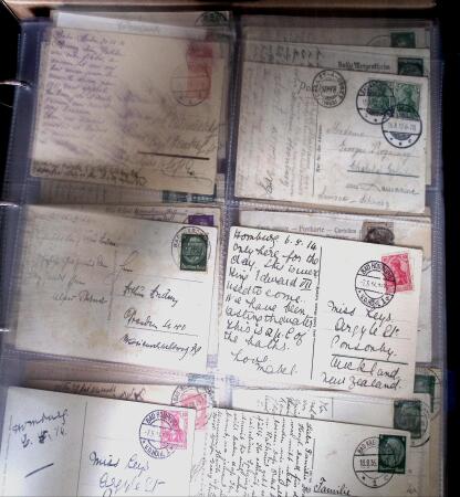 1900-45, Two large volumes with 100s of postcards ordered