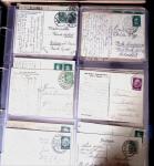 1900-45, Two large volumes with 100s of postcards ordered
