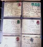 1900-45, Two large volumes with 100s of postcards ordered
