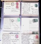 1900-45, Two large volumes with 100s of postcards ordered