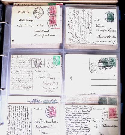 1900-45, Two large volumes with 100s of postcards ordered