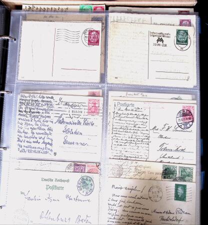 1900-45, Two large volumes with 100s of postcards ordered