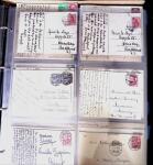 1900-45, Two large volumes with 100s of postcards ordered