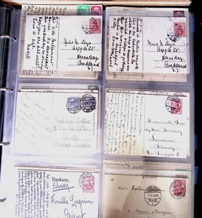 1900-45, Two large volumes with 100s of postcards ordered