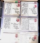 1900-45, Two large volumes with 100s of postcards ordered