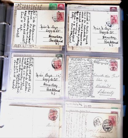 1900-45, Two large volumes with 100s of postcards ordered
