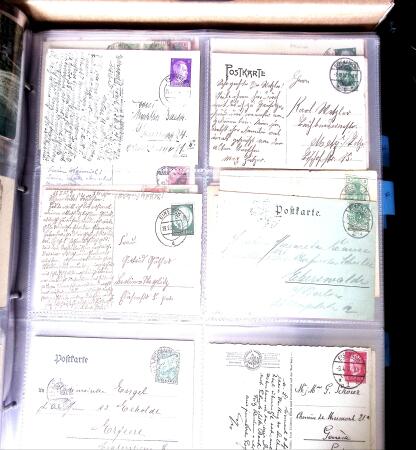 1900-45, Two large volumes with 100s of postcards ordered