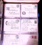 1900-45, Two large volumes with 100s of postcards ordered
