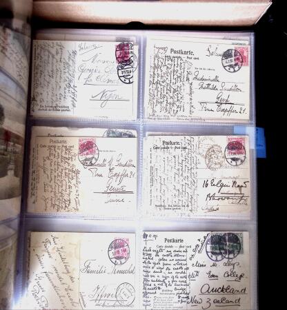 1900-45, Two large volumes with 100s of postcards ordered