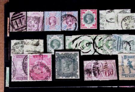 1840-1930, Valuable mint & used selection on five stockcards